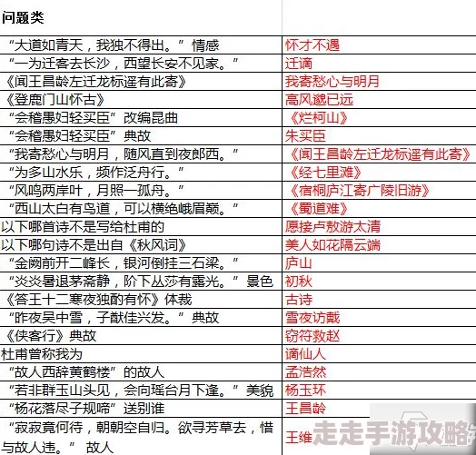 墨魂李白联诗答案解析：如何找到完整解答
